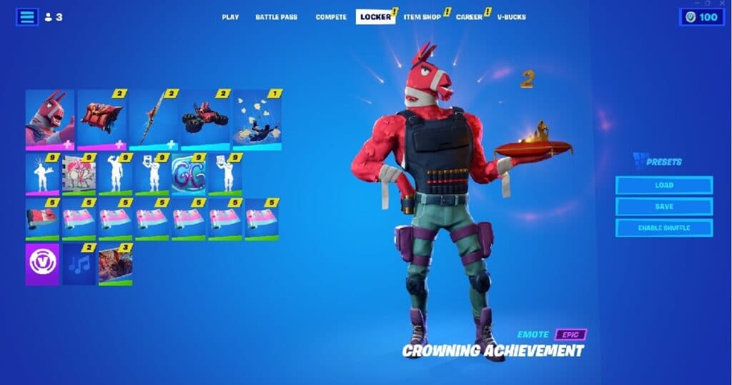 Réalisations Fortnite